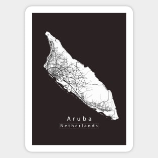 Aruba Netherlands Island Map Sticker